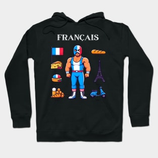 Francais: Masked Man Hoodie